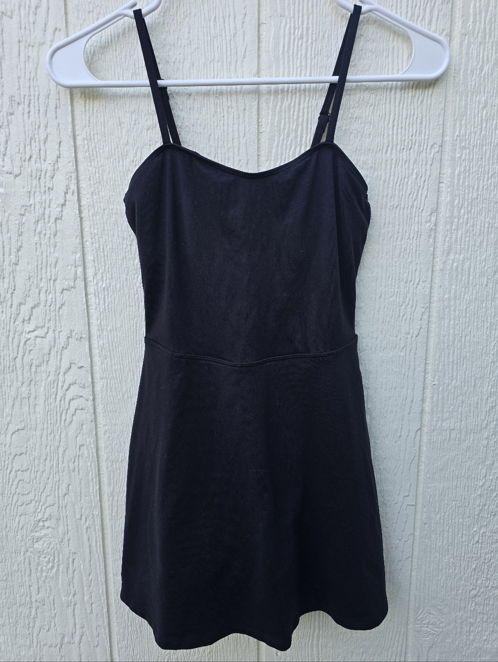 ALO Yoga Black Tank Dress with Built-In Support - Picture 2 of 4
